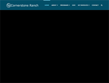 Tablet Screenshot of cornerstone-ranch.com